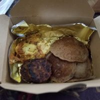 Pancake platter at Plaanted Café in Baldwin