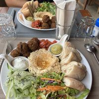 Request it without yoghurt to make vegan (as you see it does fortunately come separate anyway)   at Golden Bamboo in Vang Vieng