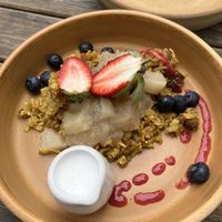 Rice porridge   at Picnic Real Food Bar in Tamborine Mountain