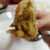 Samosa filling at Restaurant  Namaste -レストラン ナマステ  in Kyoto