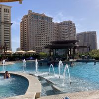 Outside pool seating  at The Kitchen in Doha