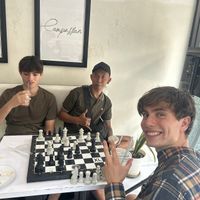 Chess and other board games  at Vegan Way Cafe in Probolinggo