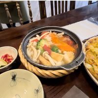 Vegan rice noodle soup   at Met Vietnamese Restaurant in Hanoi