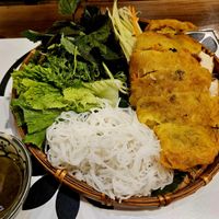 Vegan bahn xeo at Met Vietnamese Restaurant in Hanoi