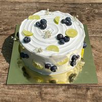 Vegan Lemon Blueberry Cake at The Lively Bakester in Raipur