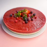 Cheesecake at La Nina Vegan in Aguas Santas