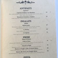 menu  at L'Osteria Pizza e Cucina in Jimbaran