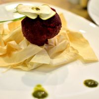 Beetroot ice cream at REfresh in Moscow