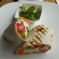 "otpusk" wrap ... soooooooo good!  just get this!  homemade vegan mayo! at REfresh in Moscow
