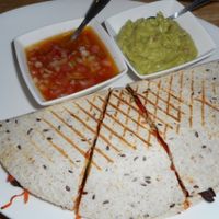 quesadilla without cheese ... super delicious and healthy! at REfresh in Moscow