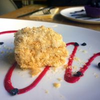 One of the best vegan cakes at REfresh in Moscow