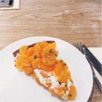 Tangerine cake  at REfresh in Moscow
