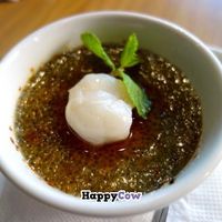 Vegan Crème brûlée at REfresh in Moscow