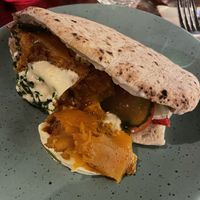 Pita with pumpkin  at de Tulp in Amsterdam