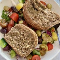 Bread salad  at Stella's Greek Cuisine in Sarasota