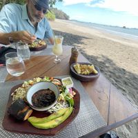 Plantains bean and salad   at Isla Palenque Resort in Boca Chica