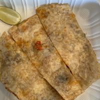 vegan shrimp quesadilla  at Ranchos Cocina in San Diego