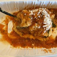 vegan chile relleno at Ranchos Cocina in San Diego