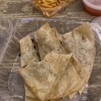 Vegan carne asada quesadilla  at Ranchos Cocina in San Diego