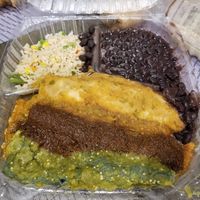 Vegan Trio Enchiladas (V137) at Ranchos Cocina in San Diego