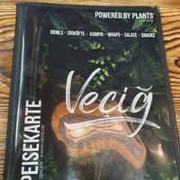 Menu at Vecig in Cologne