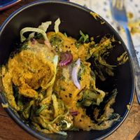 Potato dumplings in curry sauce (probably my favourite dish) at Cocoloco in Bournemouth