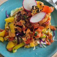 Taco with banana blossom at Cocoloco in Bournemouth