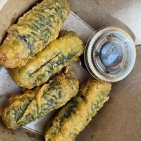 Crispy seaweed rolls  at Sharon Korean in Boston