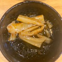 Vegan fermented bamboo shots (no dashi, confirmed)  at Yoshiharu in Kyoto