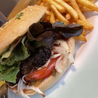 Beyond Meat Beast Burger  at Hirschbachstueberl in Lenggries