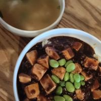 Mapo Tofu and soup at Saijiki - 咲璽季 in Osaka