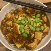 Mapo tofu noodles  at Taiwan Vegan Yoichi in Osaka