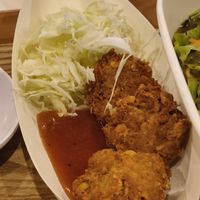 Chicken nuggets at TW Vegan Night Market in Osaka