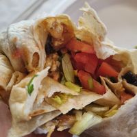 Vegan burrito at Pokez in San Diego