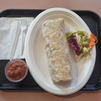 Vegan burrito at Pokez in San Diego