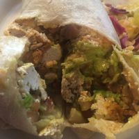 tofu burrito at Pokez in San Diego