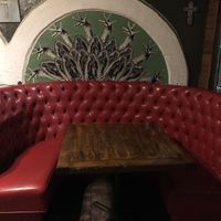 Seating area  at Pokez in San Diego