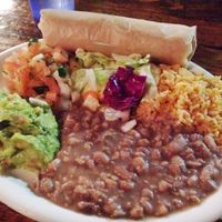 The non-sizzling half of the vegan fajitas with flour tortillas. at Pokez in San Diego