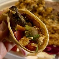 Tom’s deep plate in the corner tortilla   at Pokez in San Diego