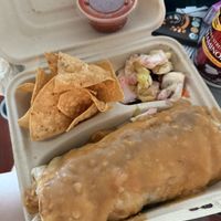 California burrito   at Pokez in San Diego