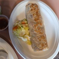 Partner's burrito! at Pokez in San Diego