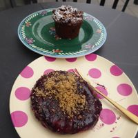 Muffin and pastry at Złoty Osioł  in Katowice