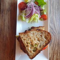 Vegan toastie at Hollywood Cafe in Hollywood