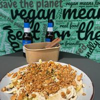 Patatas parmesanas at Rúkula Vegan Food in Malaga