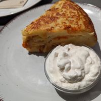 Tortilla "cheddar" at Rúkula Vegan Food in Malaga