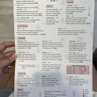 Menu  at Rúkula Vegan Food in Malaga