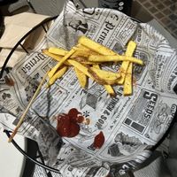 The entire portion of chips!  at Rúkula Vegan Food in Malaga