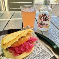 Arepa #Veganuary at Rúkula Vegan Food in Malaga