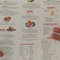 Great menu at Rúkula Vegan Food in Malaga