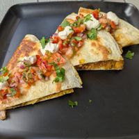 Quesadillas at Rúkula Vegan Food in Malaga